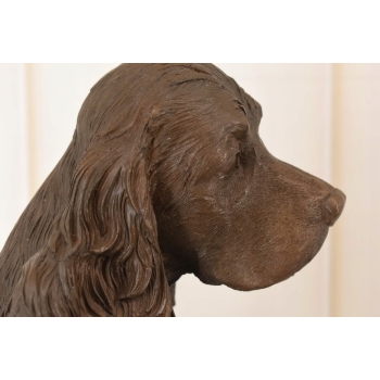 Pies Cocker Spaniel - Figura Psa - Rzeźba z Brązu - Dekoracja Ozdoba