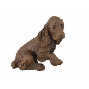 Pies Cocker Spaniel - Figura Psa - Rzeźba z Brązu - Dekoracja Ozdoba