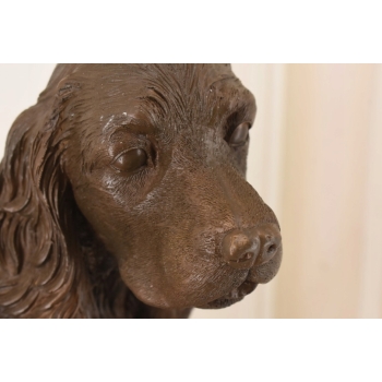 Pies Cocker Spaniel - Figura Psa - Rzeźba z Brązu - Dekoracja Ozdoba