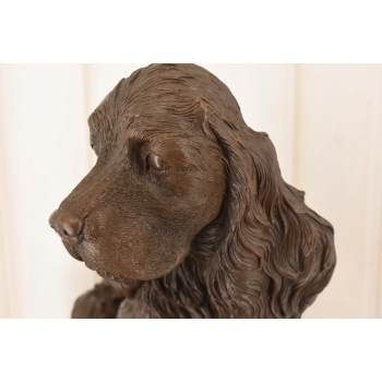 Pies Cocker Spaniel - Figura Psa - Rzeźba z Brązu - Dekoracja Ozdoba
