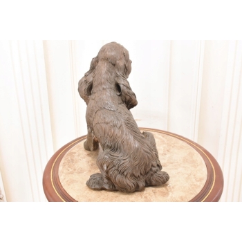 Pies Cocker Spaniel - Figura Psa - Rzeźba z Brązu - Dekoracja Ozdoba