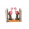 Podpórka Pod Książki Dwa Flamingi - Różowy Flaming - Figura Rzeźba z Brązu