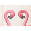 Podpórka Pod Książki Dwa Flamingi - Różowy Flaming - Figura Rzeźba z Brązu
