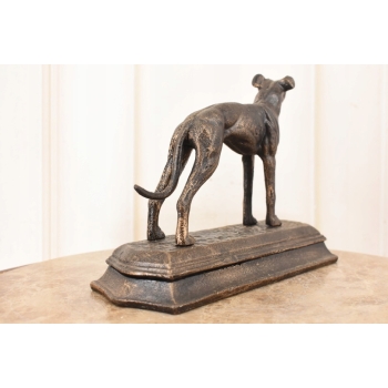 Żeliwna Figura Psa Gończego - Pies Chart Rzeźba z Żeliwa - Dekoracja