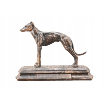 Żeliwna Figura Psa Gończego - Pies Chart Rzeźba z Żeliwa - Dekoracja