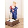 Żeliwna Figura Trump Bokser - Prezydent Trump w Rękawicach - Rzeźba Ozdoba
