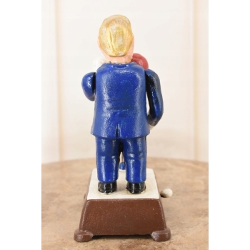 Żeliwna Figura Trump Bokser - Prezydent Trump w Rękawicach - Rzeźba Ozdoba