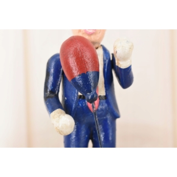 Żeliwna Figura Trump Bokser - Prezydent Trump w Rękawicach - Rzeźba Ozdoba