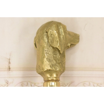 Laska Spacerowa z Brązu - Pies Myśliwski Chart - Solidna - Prezent