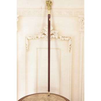 Laska Spacerowa z Brązu - Pies Myśliwski Chart - Solidna - Prezent