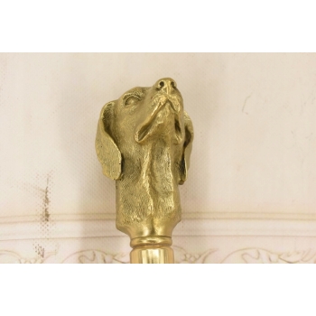 Laska Spacerowa z Brązu - Pies Myśliwski Chart - Solidna - Prezent