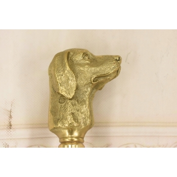 Laska Spacerowa z Brązu - Pies Myśliwski Chart - Solidna - Prezent