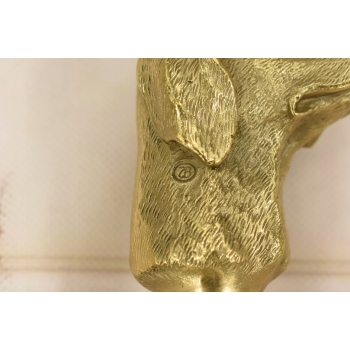 Laska Spacerowa z Brązu - Pies Myśliwski Chart - Solidna - Prezent