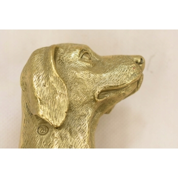 Laska Spacerowa z Brązu - Pies Myśliwski Chart - Solidna - Prezent