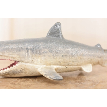 Figura Groźnego Rekina - Żarłacz Biały z Żeliwa - Figura Rzeźba Żeliwo