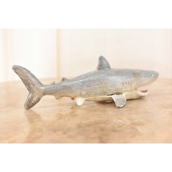 Figura Groźnego Rekina - Żarłacz Biały z Żeliwa - Figura Rzeźba Żeliwo