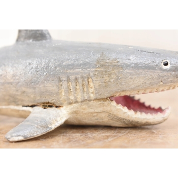 Figura Groźnego Rekina - Żarłacz Biały z Żeliwa - Figura Rzeźba Żeliwo