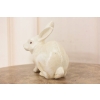 Biały Królik - Żeliwna stara figura - Zając - Dekoracja Ozdoba
