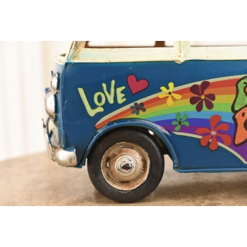 Metalowy Model Samochodu - Ogórek Niebieski z Deska Sufringowa - Ozdoba