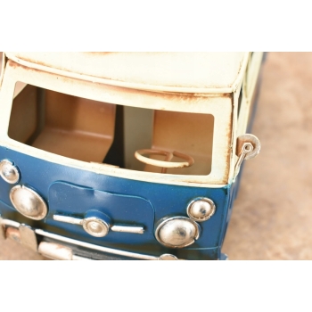 Metalowy Model Samochodu - Ogórek Niebieski z Deska Sufringowa - Ozdoba