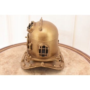 Metalowy Hełm Do Nurkowania - Kask Nurka - Model - Ozdoba Dekoracja 18 cm