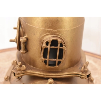 Metalowy Hełm Do Nurkowania - Kask Nurka - Model - Ozdoba Dekoracja 18 cm