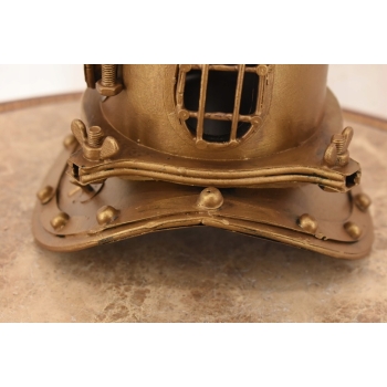 Metalowy Hełm Do Nurkowania - Kask Nurka - Model - Ozdoba Dekoracja 18 cm