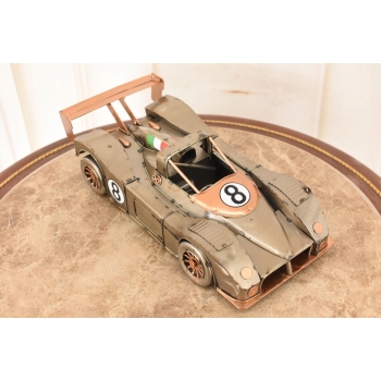 Metalowy Model Samochodu Wyścigowego - Numer 8 - Dekoracja Prezent