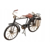 Metalowy Czarny Rower z Wiaderkami - Figurka Roweru - Zabawka Vintage