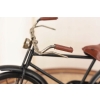 Metalowy Czarny Rower z Wiaderkami - Figurka Roweru - Zabawka Vintage