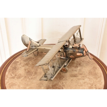 Metalowy Model Samolotu Patrolowego - Samolot Vintage - Figura Ozdoba