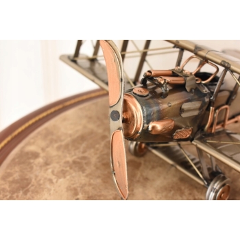 Metalowy Model Samolotu Patrolowego - Samolot Vintage - Figura Ozdoba