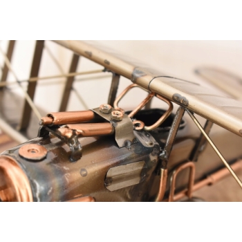 Metalowy Model Samolotu Patrolowego - Samolot Vintage - Figura Ozdoba