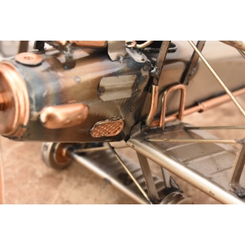 Metalowy Model Samolotu Patrolowego - Samolot Vintage - Figura Ozdoba