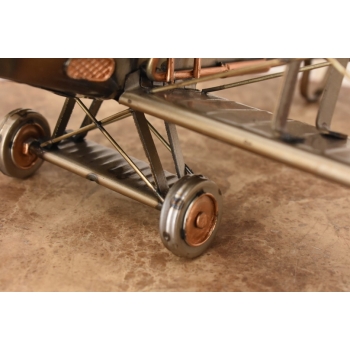 Metalowy Model Samolotu Patrolowego - Samolot Vintage - Figura Ozdoba