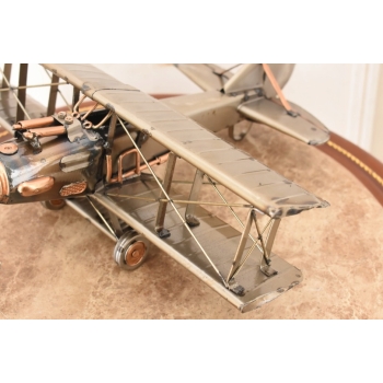 Metalowy Model Samolotu Patrolowego - Samolot Vintage - Figura Ozdoba