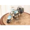 Metalowy Model Motocyklu - Motocykl Motor Niebieski - Dekoracja Prezent
