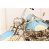 Metalowy Model Motocyklu - Motocykl Motor Niebieski - Dekoracja Prezent