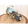 Metalowy Model Motocyklu - Motocykl Motor Niebieski - Dekoracja Prezent