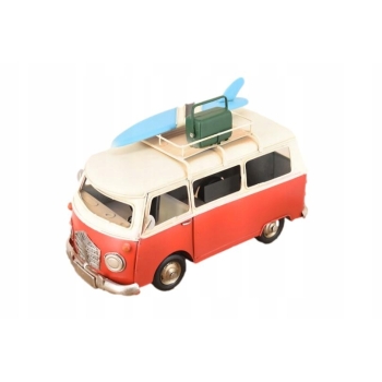 Metalowy Model Samochodu - Ogórek Czerwony z Deska Sufringowa - Ozdoba