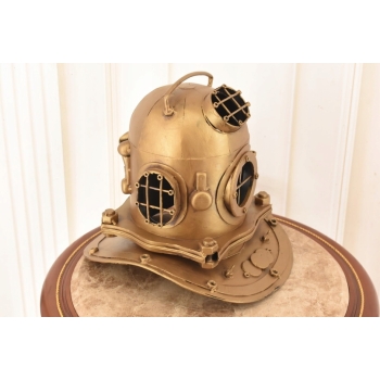 Metalowy Hełm Do Nurkowania - Kask Nurka - Model - Ozdoba Dekoracja 30 cm