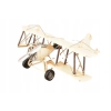 Metalowy Model Samolotu Białego - Samolot Vintage - Figura Ozdoba