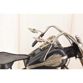 Metalowy Model Motocyklu - Czarny Chopper - Motor Motocykl - Prezent
