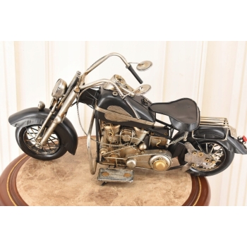 Metalowy Model Motocyklu - Czarny Chopper - Motor Motocykl - Prezent