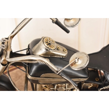 Metalowy Model Motocyklu - Czarny Chopper - Motor Motocykl - Prezent