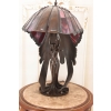 Lampa Witrażowa Styl Tiffany - wg Peter Behrens- Lampa Biurowa Parasol
