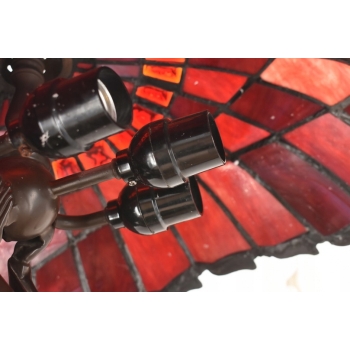 Lampa Witrażowa Styl Tiffany - wg Peter Behrens- Lampa Biurowa Parasol