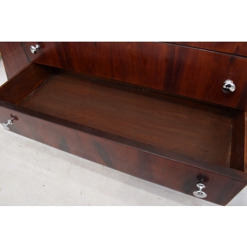 Drewniana Szafka Art Deco Regał - Szafa Kredens - Gabinet Salon 4 Szuflady