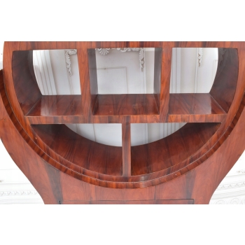 Drewniana Szafka Art Deco Regał - Szafa Kredens - Gabinet Salon 4 Szuflady