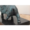 Pablo Picasso Style - Abstrakcyjny Patynowy Byk - Figura Rzeźba z Brązu